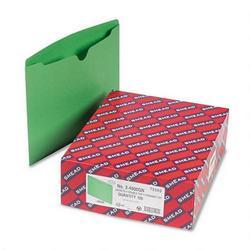 Smead Manufacturing Co. Colored Recycled File Jackets, Double Ply Tab, Flat, Letter, Green, 100/Box (SMD75503)