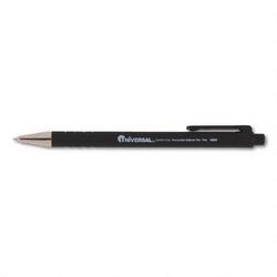 Universal Office Products Comfort Grip Retractable Ballpoint Pen, 0.7mm Point, Nonrefillable, Black Ink (UNV15520)