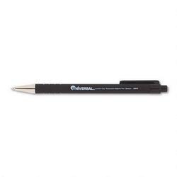 Universal Office Products Comfort Grip Retractable Ballpoint Pen, 1.0mm Point, Nonrefillable, Black Ink (UNV15510)
