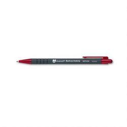 Universal Office Products Comfort Grip Retractable Ballpoint Pen, 1.0mm Point, Nonrefillable, Red Ink (UNV15512)