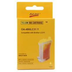 Abacus24-7 Compatible Brother LC31Y (LC-31Y) Yellow Ink Cartridge