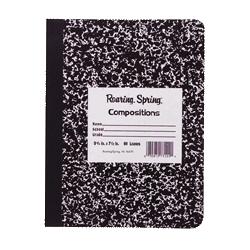 Roaring Spring Paper Products Composition Book,Marble Design,10 x8 ,60 Sheets,Black (ROA77505)