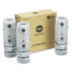 Minolta/Toner For Copy/Fax Machines Copier Toner Cartridge for Minolta Model 2050, (Type 201A), Black, 3/Carton (MNL8932302)