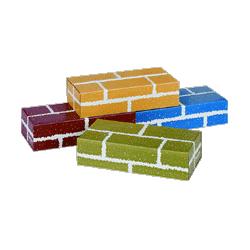 Pacon Corporation Corrugated Blocks, 3 x6 x12 , Red (PAC23060)