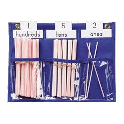 Pacon Corporation Counting Caddy Pocket Chart, Straws, 12-1/2 x9-1/2 (PAC20860)
