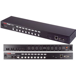 CYBERPOWER SYSTEMS (USA) CyberPower CyberSwitch CSW8RU - Power distribution unit ( rack-mountable ) - AC 110/120 V - 1800 VA - Ethernet - 8 output connector(s) - 1U
