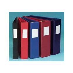 Universal Office Products D Ring Binder with Label Holder, 4 Capacity, Burgundy (UNV20704)