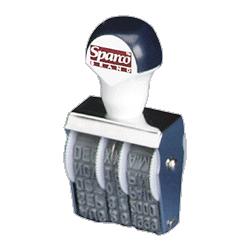 Sparco Products Date Stamper, 6 Bands, Size #2, Imprint 1-1/4 x1/4 (SPR01495)