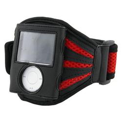 Eforcity Deluxe ArmBand for iPod Gen3 Nano, Red