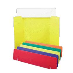 Showboard Inc Display Header Cards, 36 x10 , 20/BX., Assorted Colors (SHWHC20C)
