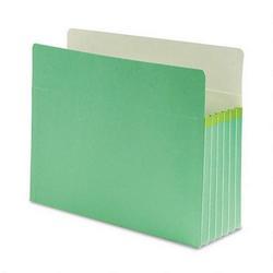 Smead Manufacturing Co. Drop Front File Pocket, Letter Size, 5 1/4 Capacity, Green (SMD73236)