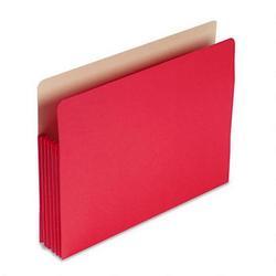 Smead Manufacturing Co. Drop Front File Pocket, Letter Size, 5 1/4 Capacity, Red (SMD73241)