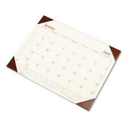 House Of Doolittle EcoTONES® Monthly Desk Pad Calendar, 4 Corner Holder, 22 x 17, Moonlight Cream (HOD12441)