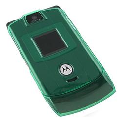 Eforcity Clear Green Crystal Case for Motorola Razr V3 / V3c / V3m