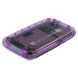 Eforcity Clear Purple USB Memory Card Reader for Compact Flash CF I, CF II, CF Ultra II / MicroDrive
