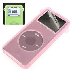 Eforcity Glow-In-Dark Pink Skin case for iPod nano