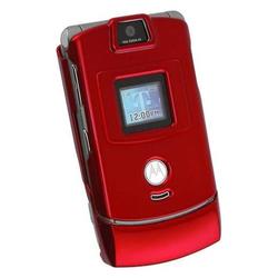 Eforcity Laser Red Clip-on Case for Motorola Razr V3 / V3c / V3m