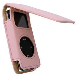 Eforcity Pink Leather Case w/ Cover for iPod nano 2GB / 4GB BONUS Screen Protector!!