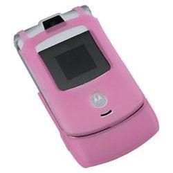 Eforcity Pink Silicone Skin Case for Motorola Razr V3 / V3c / V3m