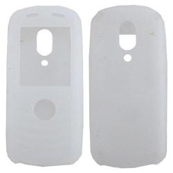 Eforcity White Silicone Skin Case for Motorola E398 / ROKR E1