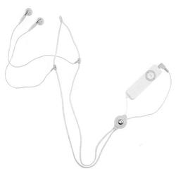 Eforcity iPod White Neckstrap Headset for Apple iPod Shuffle with Lanyard