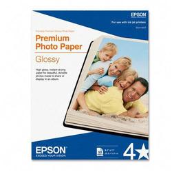 Epson America Epson Glossy Photo Paper - Letter - 8.5 x 11 - 252g/m - High Gloss - 50 x Sheet (S041667)