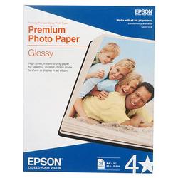 EPSON Epson Premium Photo Paper - Letter - 8.5 x 11 - Glossy - 25 x Sheet - Bright White