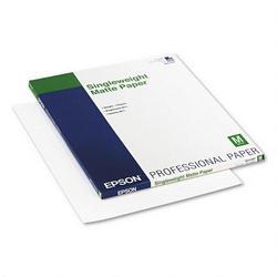 Epson America Epson Singleweight Paper - 17 x 22 - 32lb, 120g/m - Matte - 100 x Sheet (S041907)