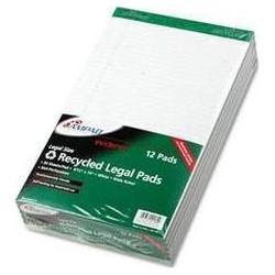Ampad/Divi Of American Pd & Ppr Evidence® Recycled 8 1/2x14 Legal Rule Pads, Margin, White, 50 Sheets, Dozen (AMP20180)