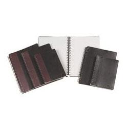 Tops Business Forms Executive Notebook, Textured, Leatherette, 8 1/4 x 5 7/8, Burgundy/Black (TOP25435)