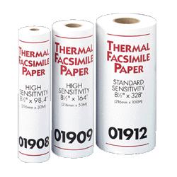 Sparco Products Facsimile Paper, 1 Core, H Sensitivity, 8-1/2 x164', WE (SPR01909)