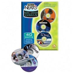 Fellowes Manufacturing Fellowes NEATO CD/DVD Label - Permanent - White (99942)