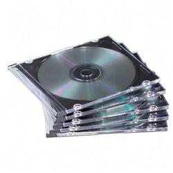 Fellowes Manufacturing Fellowes Thin Cases - Book Fold - Plastic - Clear, Black - 1 CD/DVD (98316)