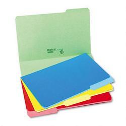 Esselte Pendaflex Corp. File Folders, Recycled, 2 Tone Assorted Colors, Top Tab, 1/3 Cut, Legal, 24/Pack (ESS83300)
