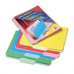 Esselte Pendaflex Corp. File Folders, Recycled, 2 Tone Assorted Colors, Top Tab, 1/3 Cut, Letter, 24/Pack (ESS82300)
