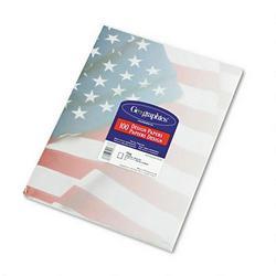 Geographics Flag Design Business Suite Letterhead, 8 1/2x11, 24 lb. Bond, 100 Sheets/Pack (GEO40437)