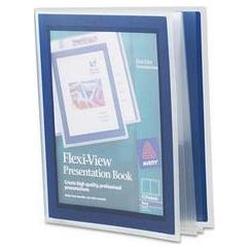 Avery-Dennison Flexi View Presentation Books, 12 Pages, Blue (AVE47692)