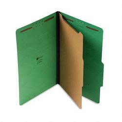Universal Office Products Four Section Pressboard Classification Folder, Legal Size, Emerald Green, 10/Bx (UNV10212)