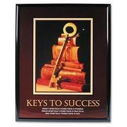 Advantus Corporation Framed Keys To Success Motivational Print, 24w x 30h, Black Frame (AVT78075)