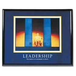 Advantus Corporation Framed Leadership Motivational Print, 30w x 24h, Black Frame (AVT78035)
