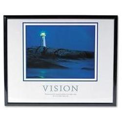 Advantus Corporation Framed Vision Lighthouse Motivational Print, 30w x 24h, Black Frame (AVT78018)