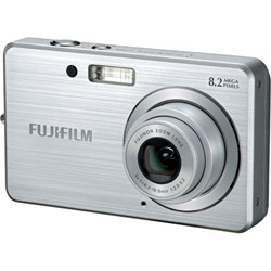 Fuji Film USA FujiFilm FinePix J10 8 Megapixel 3x Optical Zoom ISO1600 & Picture Stabilization Digital Camera - Silver