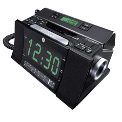 GE 29298FE1 Corded Bedroom Phone with CID/Radio/Alarm Clock (Black)