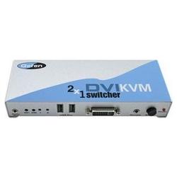 Gefen 2-Port DVI USB KVM Switch - 2 x 1 - 2 x DVI-I Monitor, 2 x Type B USB