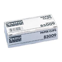 Sparco Products Gem Clip, Size 1, Regular, .033 Wire Gauge, 100/Box, Silver (SPR85001)