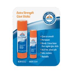 Elmer's Products, Inc. Glue Stick,Extra Strength,Permanent,Washable,.28,24/Pack (BORE554)