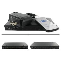 Abacus24-7 HDMI Switch: 3 x 1 Enhanced switch wi/ built in Equalizer & Remote Control