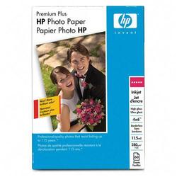 Hewlett Packard Pcdo HP Premium Plus Photo Paper - 4 x 6 - Glossy - 60 x Sheet - White (Q2502A)