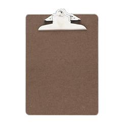 OFFICEMATE INTERNATIONAL CORP Hardboard Clipboard, 1 Paper Capacity, 6 x9 , Brown (OIC83103)