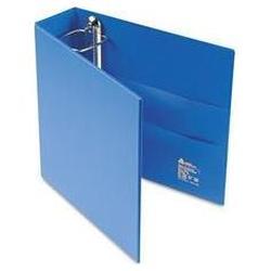 Avery-Dennison Heavy Duty Vinyl EZD® Ring Reference Binder with Label Holder, 3 Capacity, Blue (AVE79893)